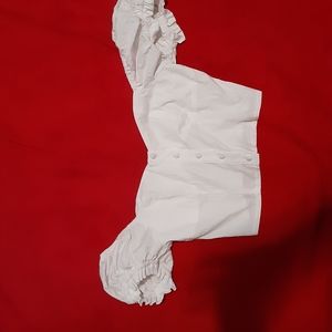 Cute white off the shoulder crop top